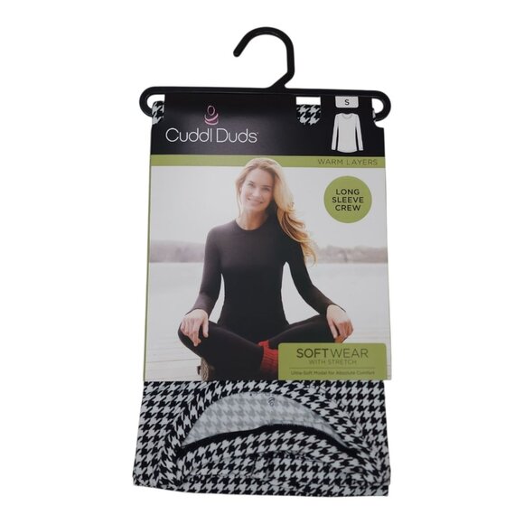 Cuddl Duds Womens Small Long Sleeve Crew SoftWear With Stretch Warm Layers - Picture 1 of 12